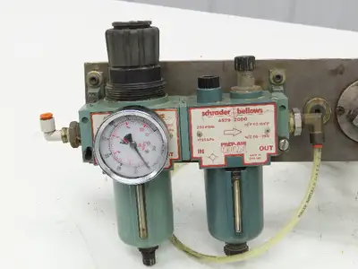 5" Wafer Style Steel Butterfly Valve 120V Pneumatic Solenoid Actuator Assembly
