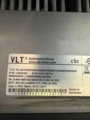 DANFOSS FC-301P75KT4 Electrical/PLC/Automation | ESS Industrial Equipment Sales (10)