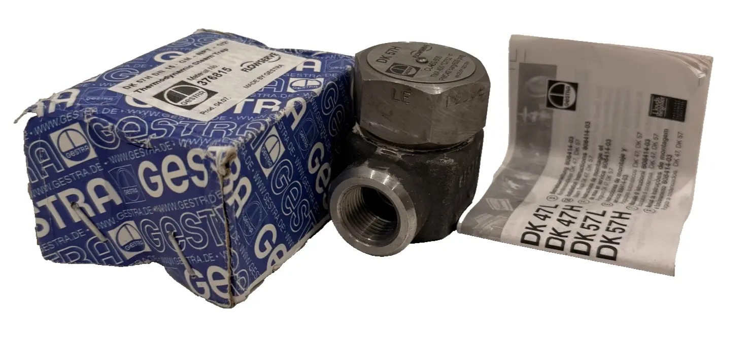 NEW GESTRA DK 57H THERMODYNAMIC STEAM TRAP 1/2"