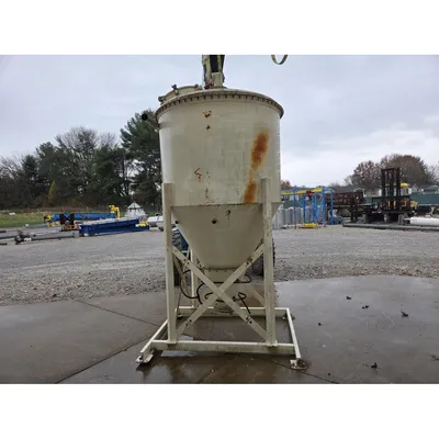 Used 100 Cubic Foot Pneumatic Conveying Receiver Bin w/ Hopper