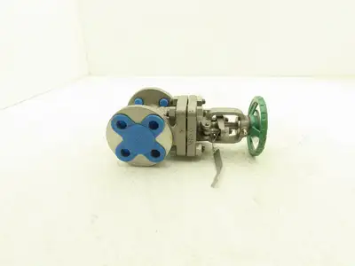 Kitz 150UMAM 1/2" Gate Valve ANSI Class 150 170psig  500°F CF8M SS Rising Stem