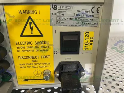 USED APPLIKON ADI 1030 BIO CONTROLLER W/ WATSON MARLOW 101U/R, COLE PARMER FLOWMETER