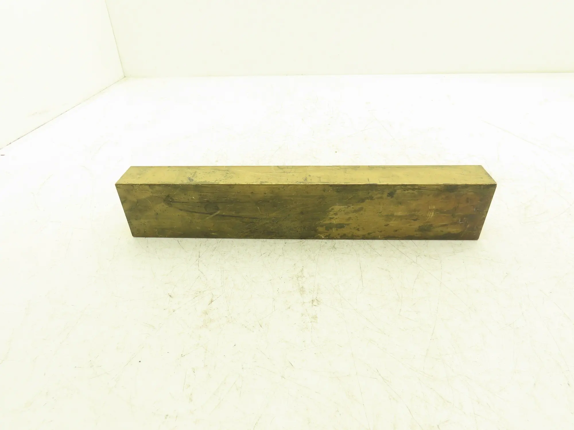 360 Yellow Brass Stock Rectangle Flat Bar 1-1/2"x 2-1/2"x 13-11/16"L  15lbs