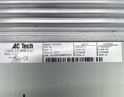 Used Lenze SF4150 AC Drive Control Module Indiana US | J&J Industrial Supply #1540941