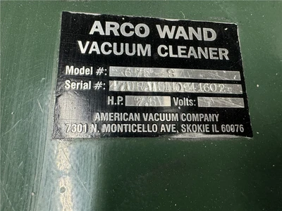 7.5Hp American Vacuum Company Vacuum Conveyor
