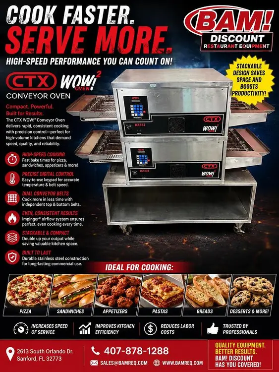 Used CTX DZ33I Conveyor Ovens Florida US | BAM Discount Restaurant Equipment #1230710