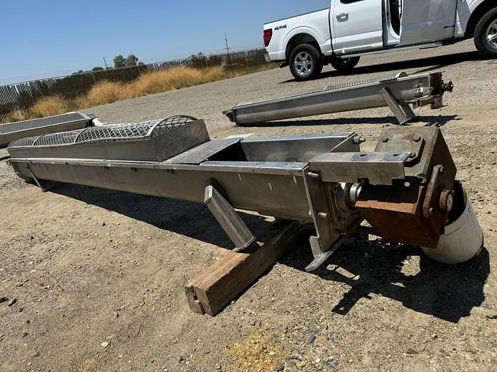 Conveyor, Screw, 6" x 10', Stainless Steel, With Drive, #5880239