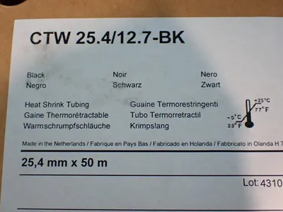 Used 3M CTW 25.4/12.7BK Heat Shrink Accessories Ohio US | HGR 24 #1186309