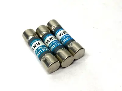 USED LITTELFUSE TIME DELAY MIDGET FUSE CLASS CC 250V 5A LOT OF 3