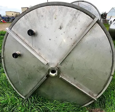 Tank, 2,400 Gallon, 304 Stainless Steel, 5'6" x 14', Single Wall #S745016