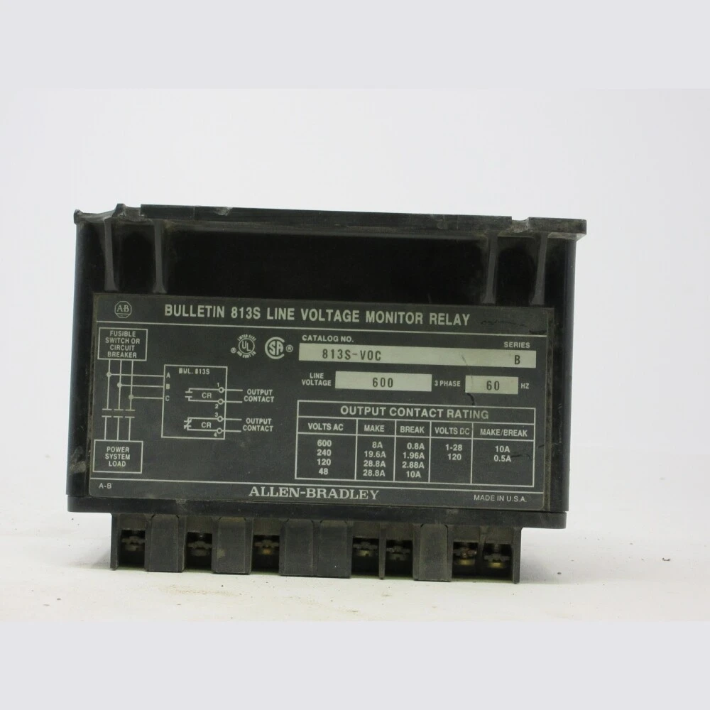 Allen Bradley Bulletin 813S Line Monitor Relay