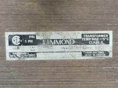 Used HAMMOND MANUFACTURING GU7P Transformers British Columbia CA | Lenmark #265702
