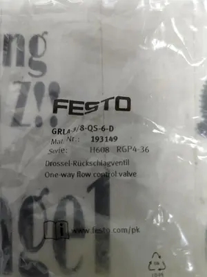USED FESTO GRLA-3/8-QS-6-D
