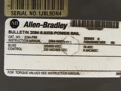 Allen Bradley 2094-PR6 2094-PRS5 5 + 6 Axis Power Rails Lot of 2