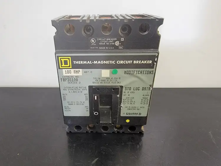 Used SQUARE D FAP36100 Switchgears British Columbia CA | Lenmark #327889
