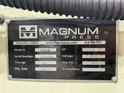 USED 2016 MAGNUM MAGNUM MCB30 PRESS