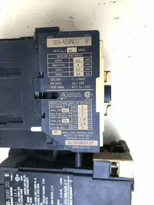 Allen-Bradley 100-A09ND3 Series B Contactor / Reversing Starter 9A 600V