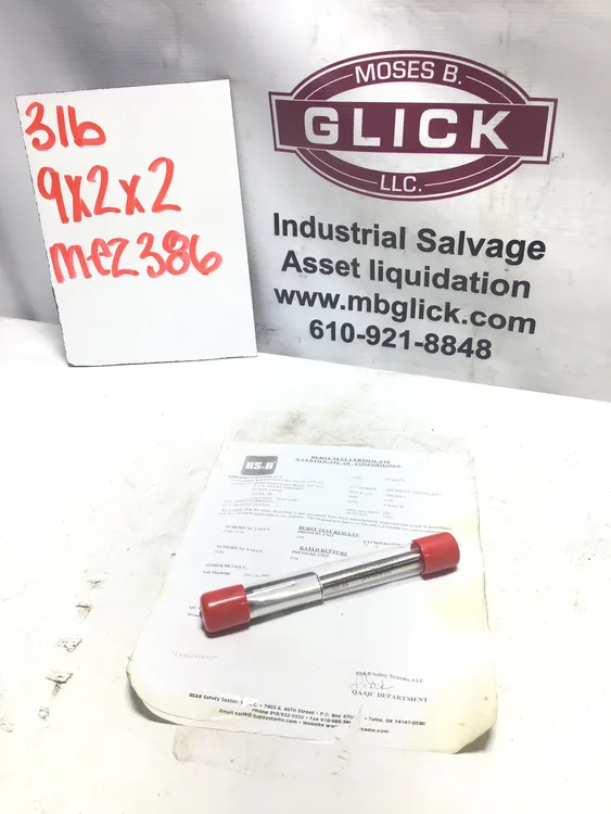 Used BS&B FLOW 14001858-2 Rupture Disc Or Containment Disc Pennsylvania US | Moses B Glick #991313