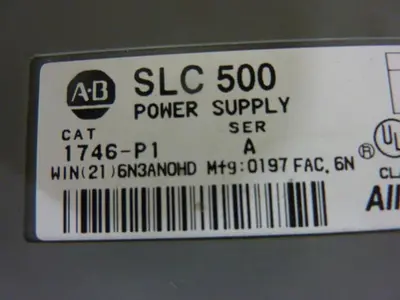 USED ALLEN BRADLEY 1746-P1 SER A / 1746-A10 SER A