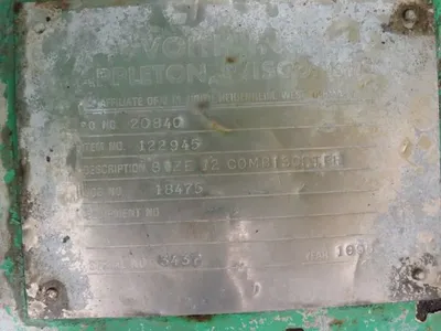 Voith Sulzer 12 Combisorter Detrashing Screen