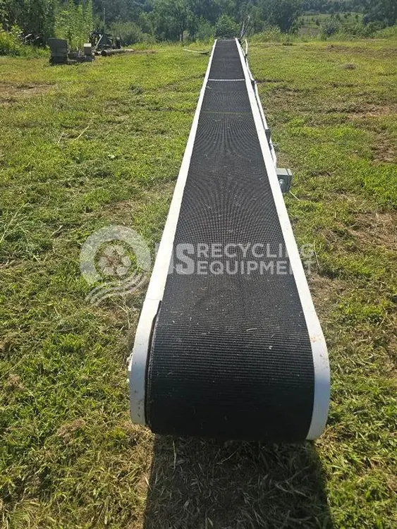 Used HYTROL 16 INCH X 32 FOOT RUBBER BELT HORIZONTAL CONVEYOR Conveyors Nebraska US | US Recycling Equipment #1314615