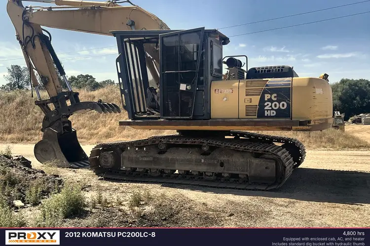 Used 2012 KOMATSU PC200LC-8 Excavators California US | Proxy Equipment #1378330