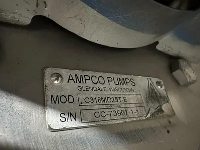 USED WEG (MOTOR), AMPCO PUMPS C318MD25T-E