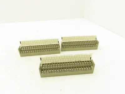 Toyogiken PCN7-1H40 Interface Terminal Block 40-Pin 24V 0.5A DIN Rail Lot of 3