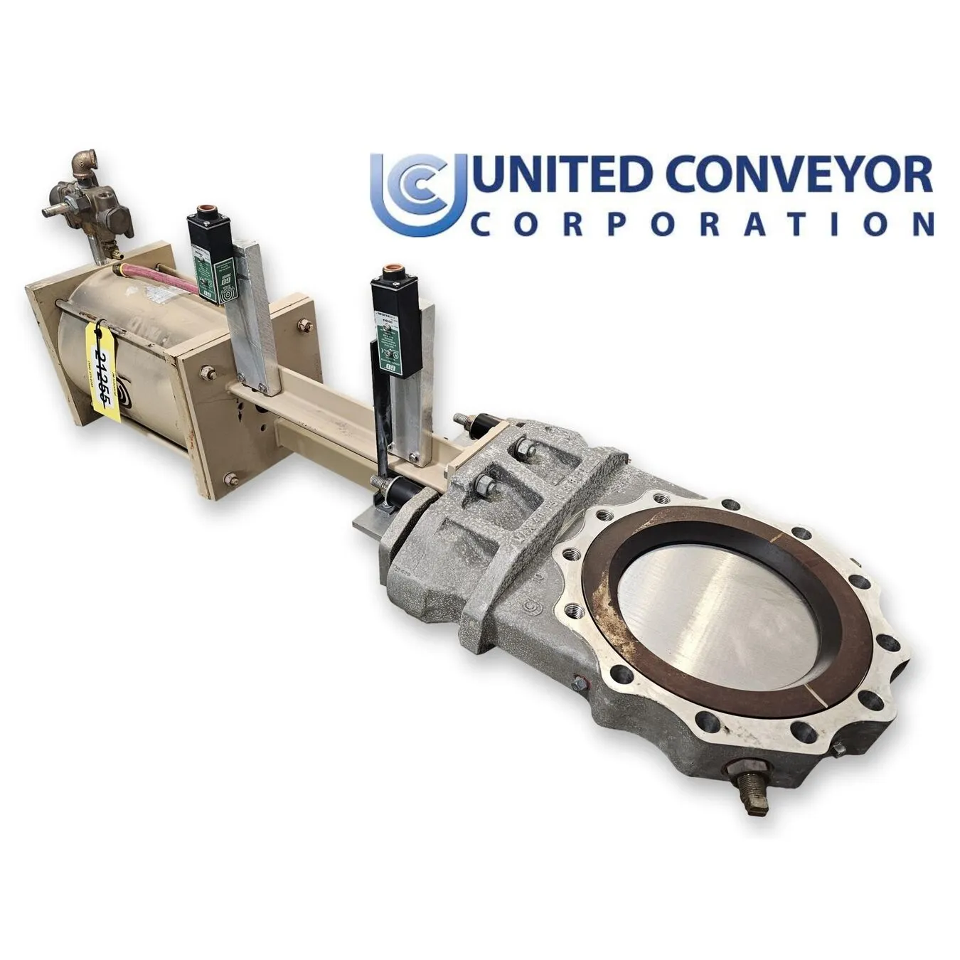 Surplus 10" United Conveyor Corporation Stainless Steel Knife Gate Valve