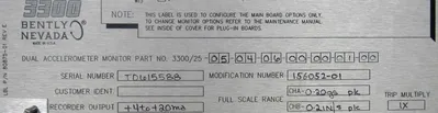 NEW BENTLY NEVADA 3300/25-05-04-06-00-00-01-00 MONITOR 33002505040600000100