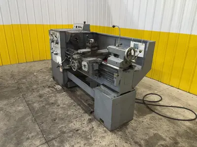 14" X 40" SUMMIT MODEL #14 ENGINE LATHE. 2" HOLE: STOCK #23258