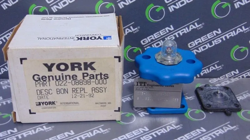 York 022-08898-000 Bonnet Repl. Assembly New NIB