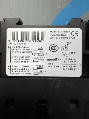 Siemens 3RT1036-1AG24 Electrical/PLC/Automation | ESS Industrial Equipment Sales (6)