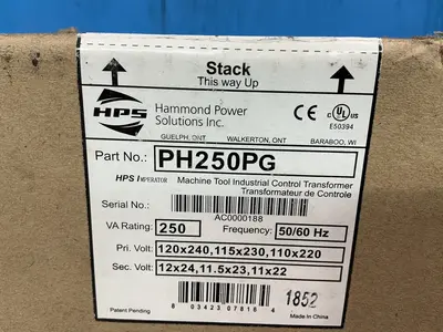 Used HAMMOND POWER SOLUTIONS INC. PH250PG Transformers Ohio US | HGR 24 #1478205
