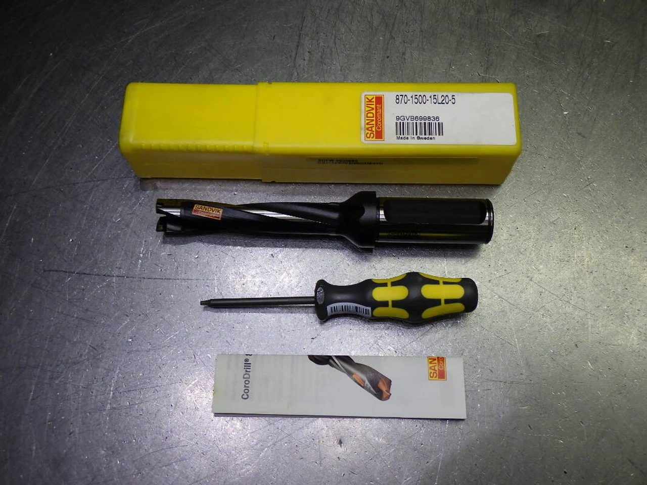 Sandvik 15-15.99mm Coolant Thru Drill 20mm Shank 870-1500-15L20-5 (LOC2675B)
