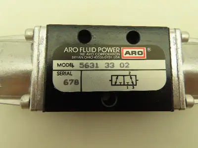 Aro 5631 33 02 Manual Pneumatic Air Valve 3-Way NC 1/4" NPT
