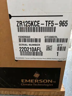 New | in-Stock COPELAND ZR125KCE-TF5-965 Parts (Hydraulics and Pneumatics) British Columbia CA | Lenmark #913460