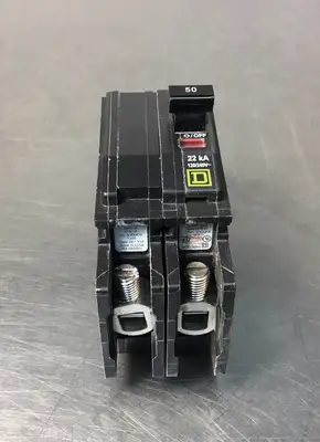SQUARE D QOU250VH Circuit Breaker,50A,120/240V,2P 4E-8