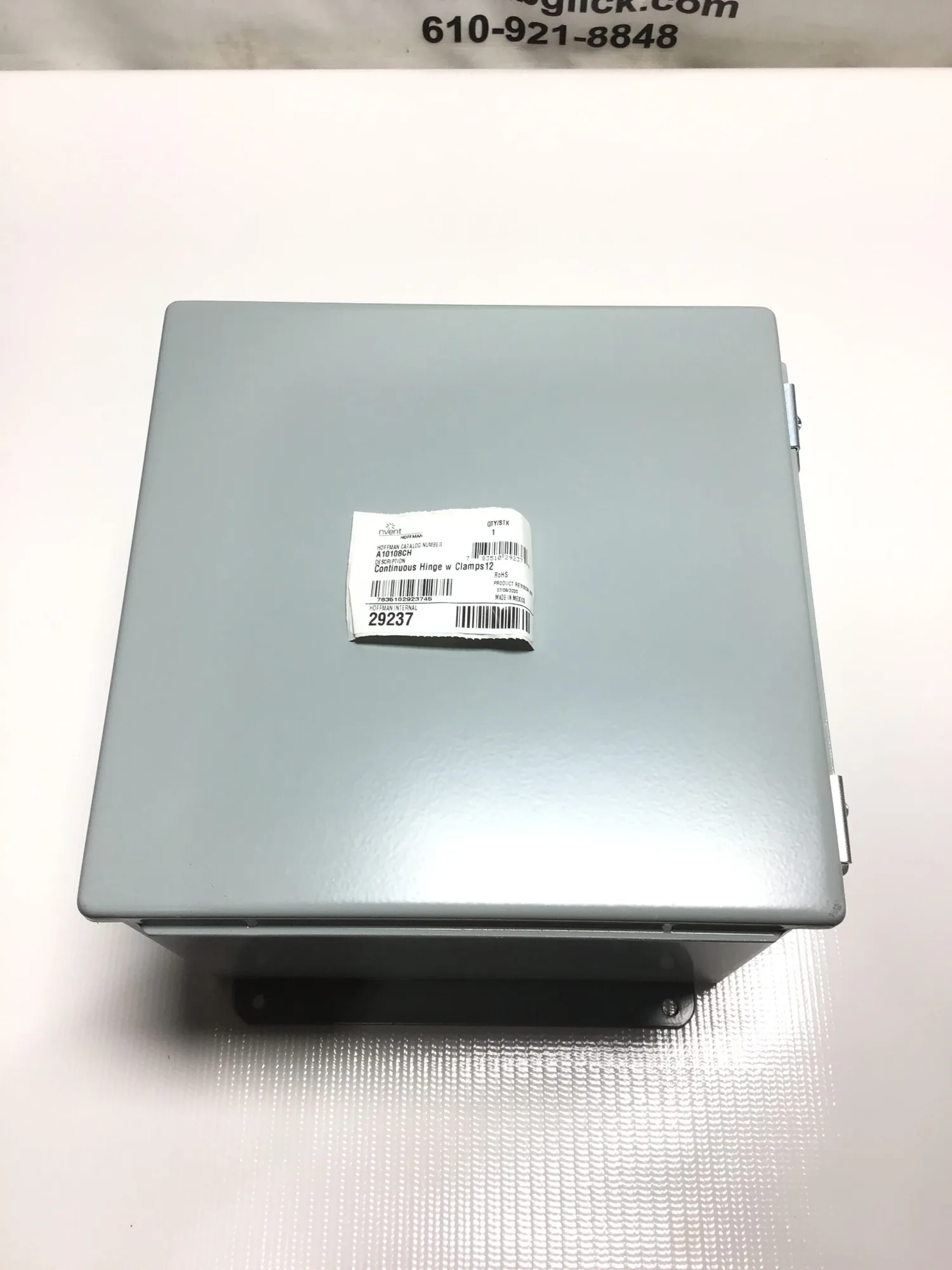 Hoffman A10108CH Panel Screws Enclosed Continuous Hinge with Clamps 12