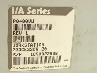 Foxboro P0400VU Workstation Processor 20 I/A Series Rev L Lot Of 3