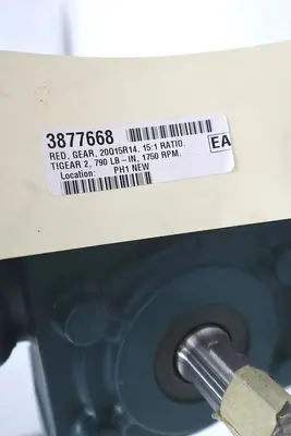 DODGE TIGEAR 2 202Q15R14 GEARBOX 15:1 790 LB 1750 RPM #S-163