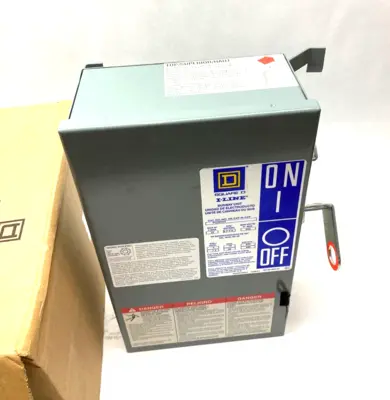 USED SQUARE D I-LINE FUSIBLE BUSWAY PLUG-IN UNIT 3-PHASE 30A 600V