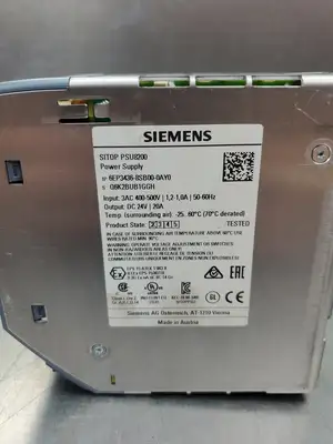Used Siemens 6EP3436-8SB00-0AY0 SITOP PSU8200 POWER SUPPLY, 24VDC, 20A DIN Rail Power Supplies South Carolina US | Palmetto Automation #1520719