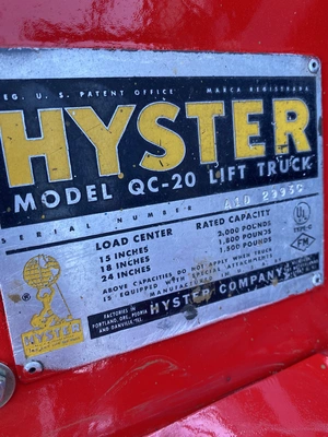 USED 1962 HYSTER QC-20