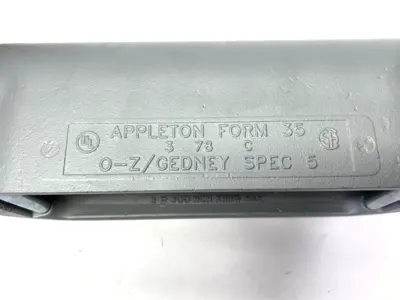New | in-Stock Appleton Electric Form 35 3" Malleable C-Type Conduit Body Electrical Fittings Michigan US | Maverick Industrial Sales #1509690