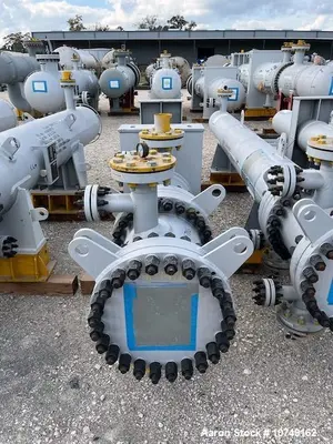 Used Wuxi Chemical Equipment 333 Sq Ft Shell & Tube Heat Exchanger, Duplex 2205, 2023