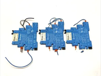 Used Finder 5 Pin Relay Socket w/ Power Relay LOT OF 3 Relays & Switches Michigan US | Maverick Industrial Sales #1397992