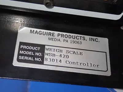 Used MAGUIRE PRODUCTS INC WSB420 Misc Plastics Equipment Ohio US | HGR 24 #862691