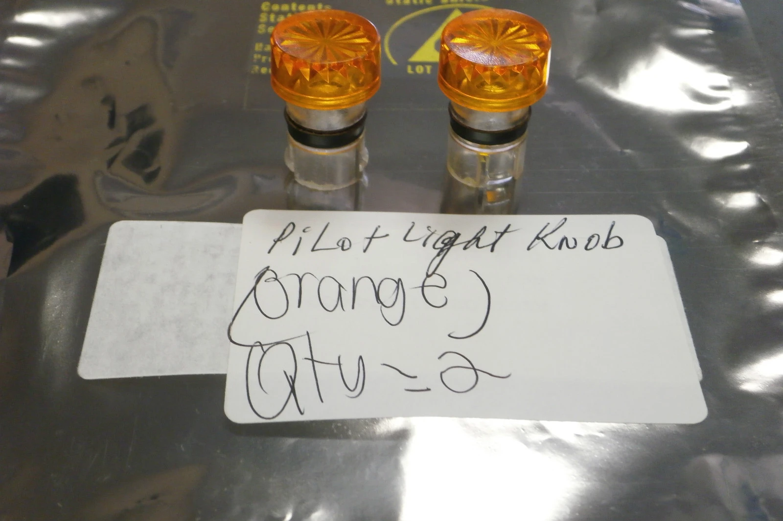 New Orange Pilot Light Knobs (Qty 2)