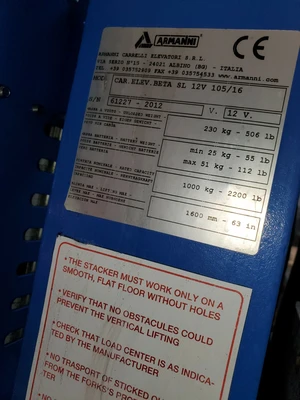 USED Armanni BETA 12V Armanni BETA Lift
